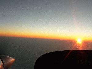 Sunrise over the Pacific