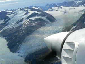 The east coast of Greenland when leaving for Iceland