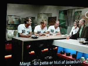 WFH team participates at popular Icelandic TV show