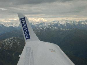 Approaching Innsbruck (stunning view over the Alpes)